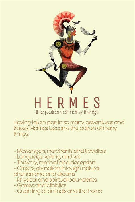 hermes patron god|hermes patron of many things.